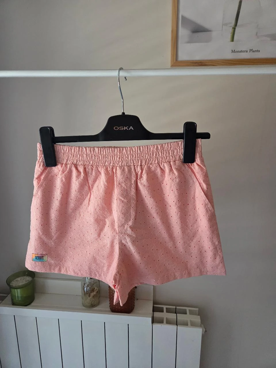 Short broderie anglaise Scotch & Soda rose poudré • XS / 34 • Neuf – photo 3